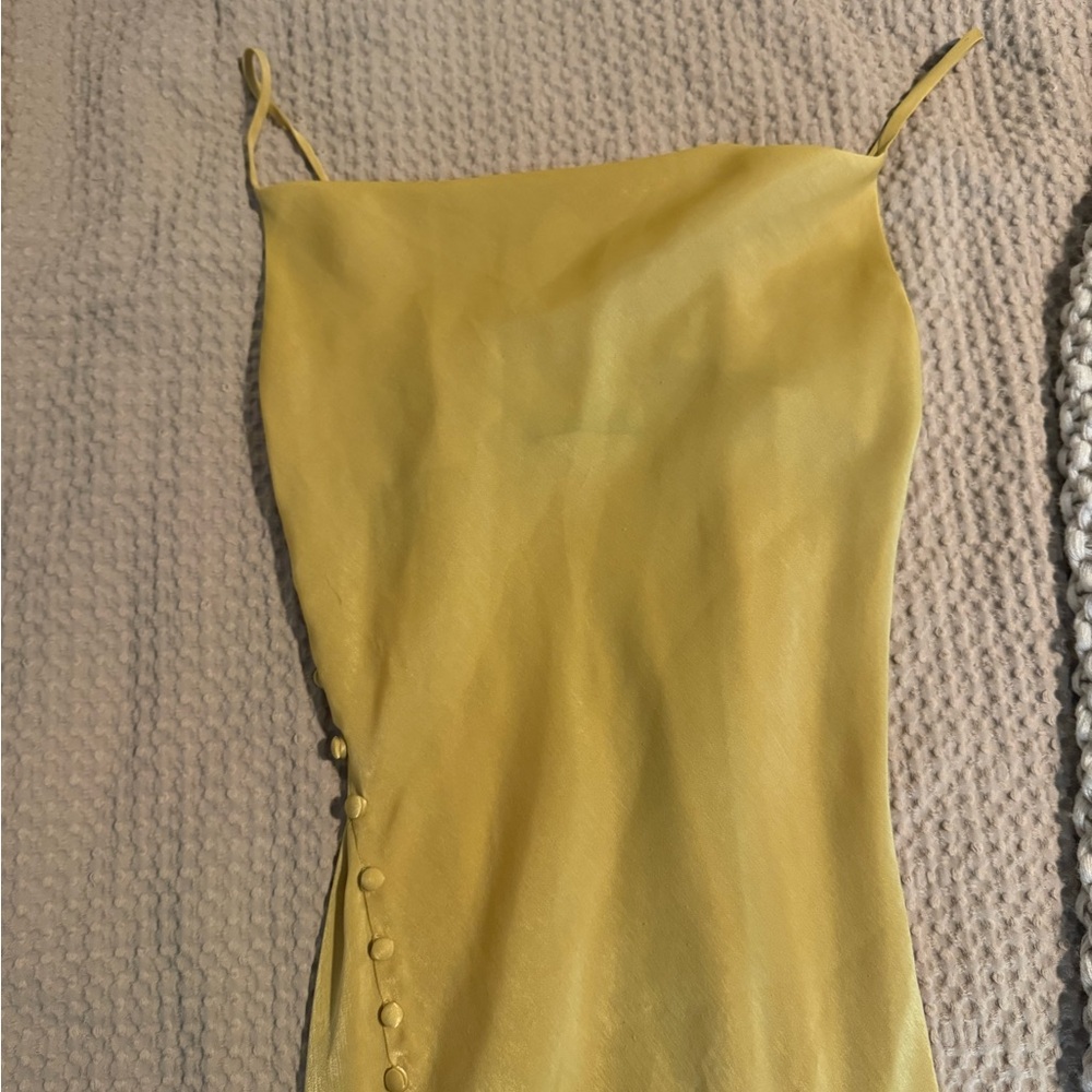 Zara Yellow Midi Dress